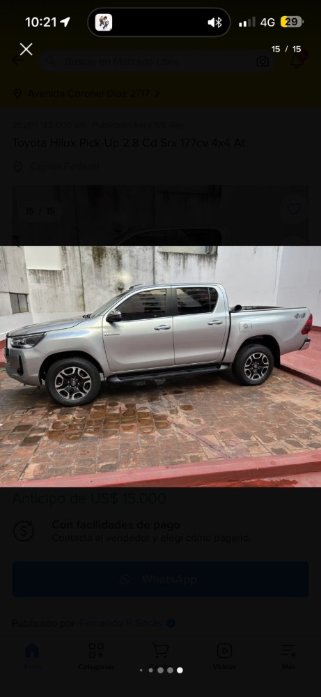 Toyota Hilux 2.8 Cd SRX 177 CV 4x4 At — foto 2